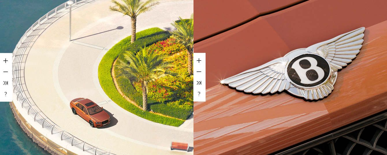 The original interactive 53-billion-pixel panorama took people from Dubai's skyline to the Bentley badge. Exploration made the precision of the craftsmanship tangible.